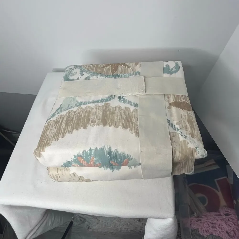 Threshold Printed Cotton Duvet Cover Set Full Queen 3pc Coastal Boho NIP